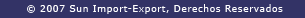 © 2025 Sun Import-Export, Derechos Reservados